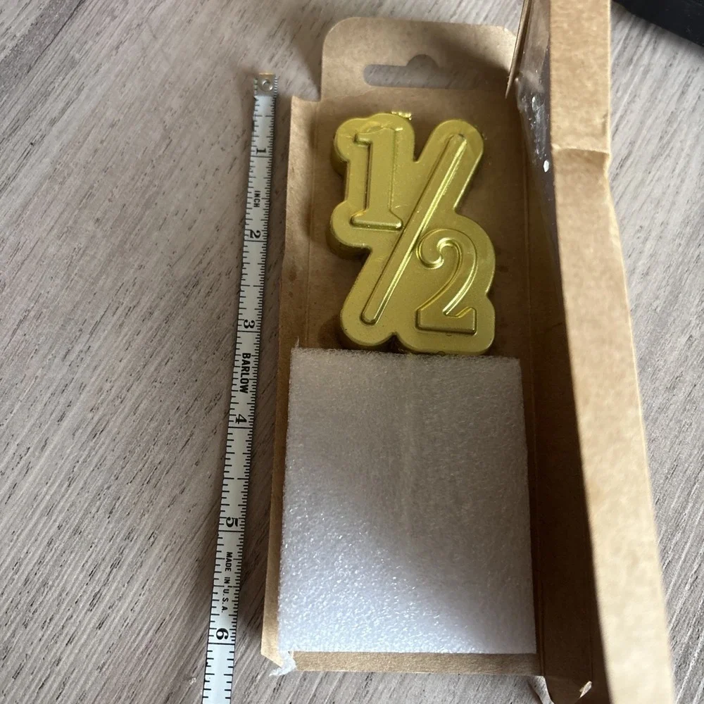 PHD Cake 1/2 Gold Candle In Box - Some Wear On Box